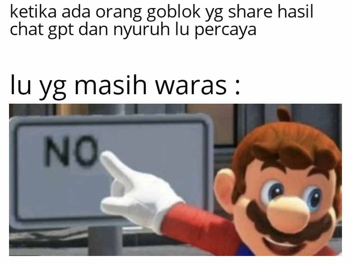 Heran mesin dengan nlp dan akses database internet aja dipercaya kaya