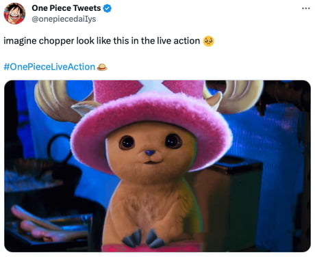 Chopper's look in the One Piece live action season 2