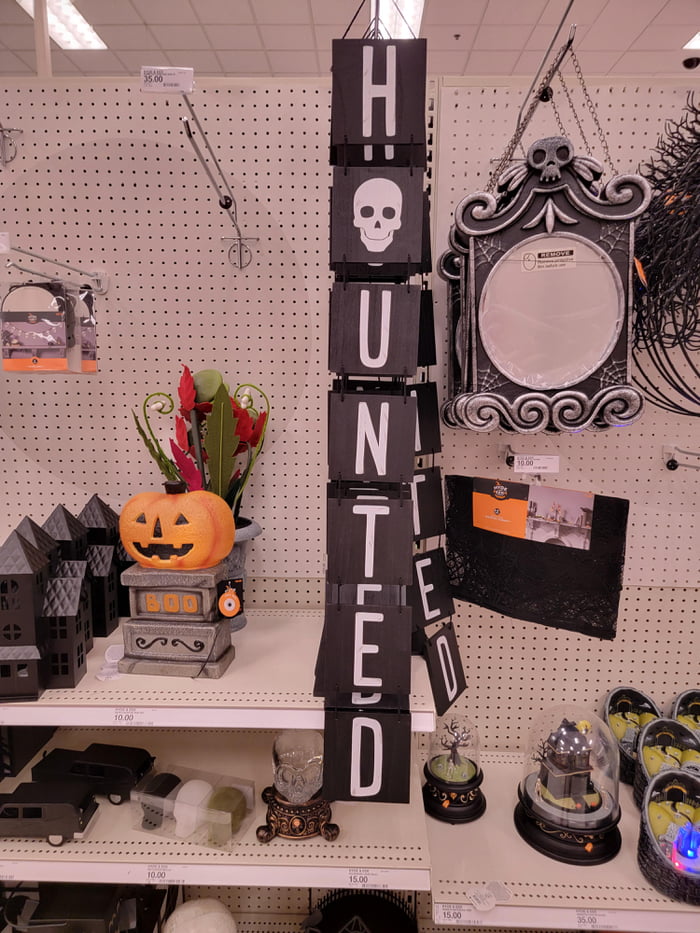 Hunted? Halloween decoration at Target. 9GAG