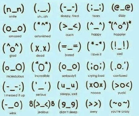 Japanese Emoticons 9gag