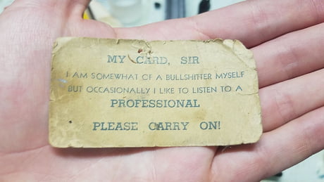 Going through Grandpa&#039;s stuff, found this gem...