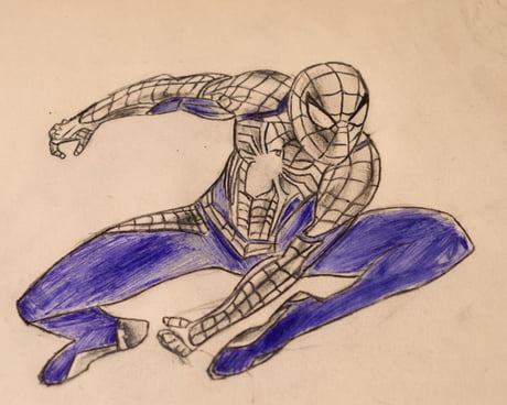 Here's a quick Spider-Man PS4 drawing I did a little while ago - 9GAG