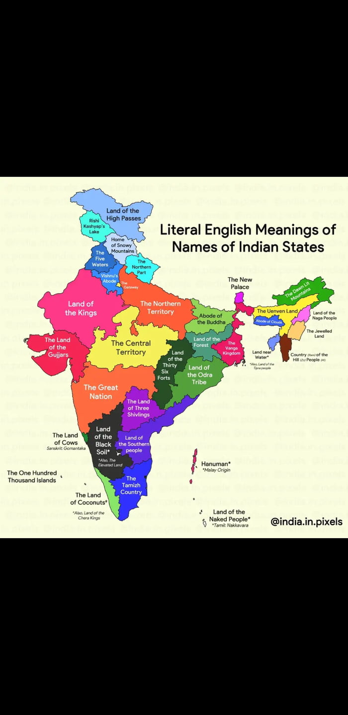 Indian States Maps Names