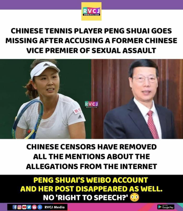 Peng Shuai was a Xinping critic. I write “was” as there is no proof of her being alive right now