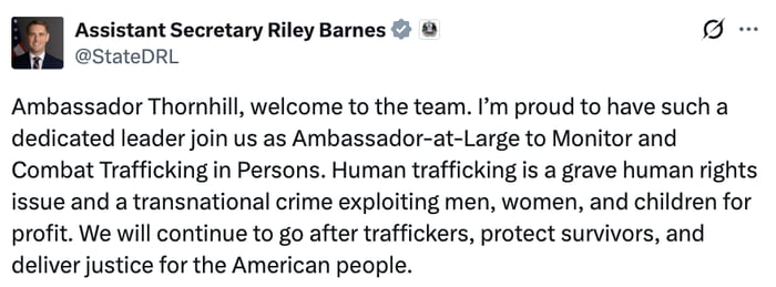 Trump's Newly Appointed Ambassador Barbara Thornhill Goes Viral