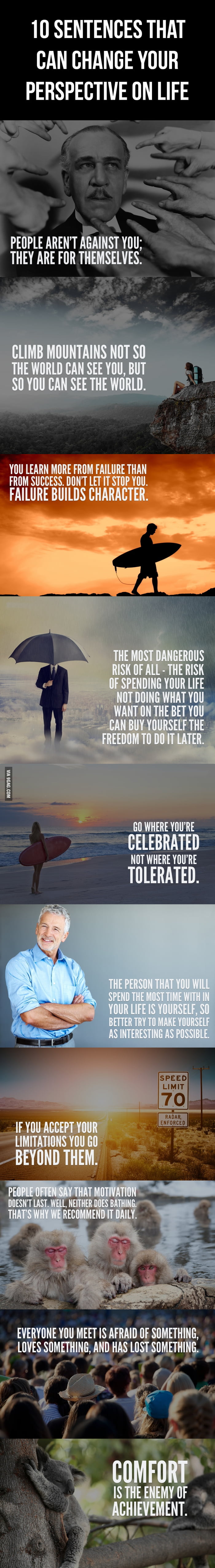 10 Sentences That Can Change Your Perspective On Life - 9GAG