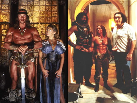 Arnold Schwarzenegger And Some Of His Conan The Destroyer Co Stars 1984 9gag