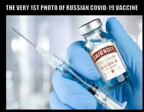 The Very First Photo Of Russia S Covid 19 Vaccine 9gag
