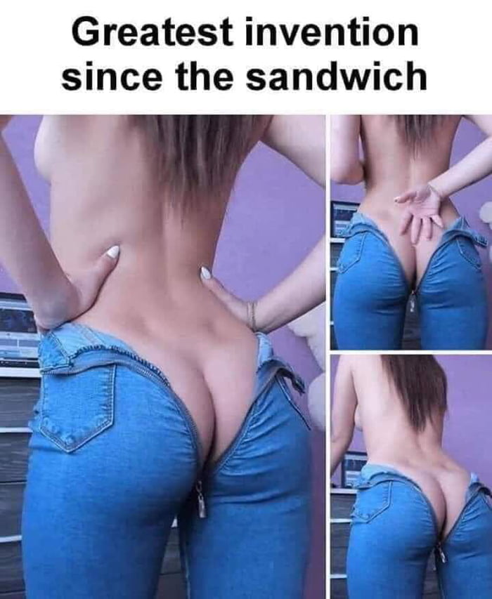 The reverse-jeans buttwich