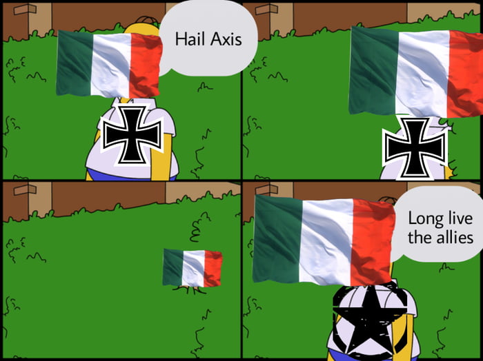 Italy switching sides in world war 2 (1943 colorized) 9GAG