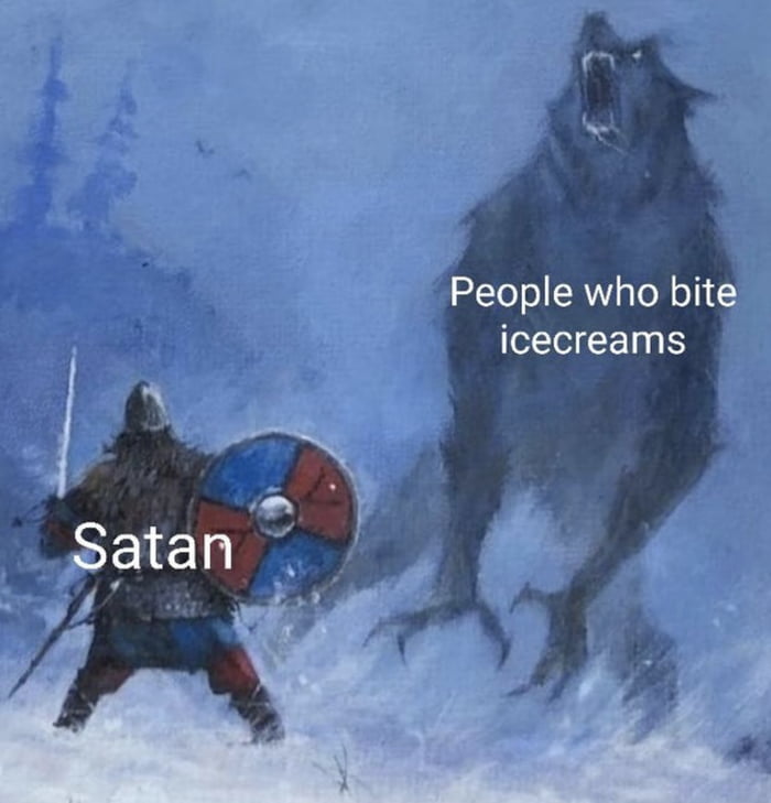 People who bite their ice cream...why? 9GAG