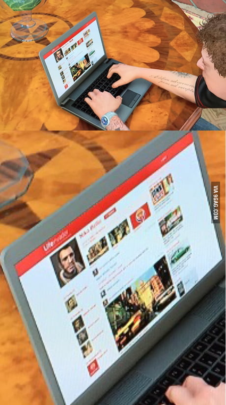 Niko bellic on jimmy's laptop : r/GTA