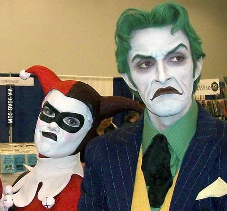 Not amused Harley and not bad Joker in one pic 9GAG