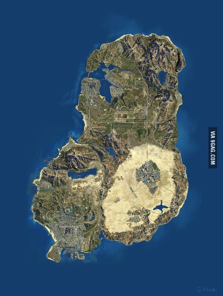 GTA Cayo Perico Island Size Compared To Full Los Santos Map