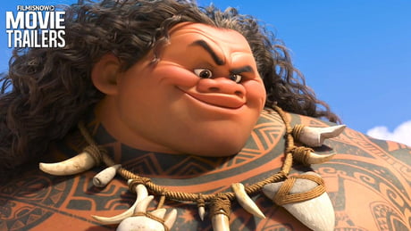 When Moana first meets Maui, he gives her the People's Eyebrow, Dwayne The  Rock Johnson's signature move. : r/MovieDetails