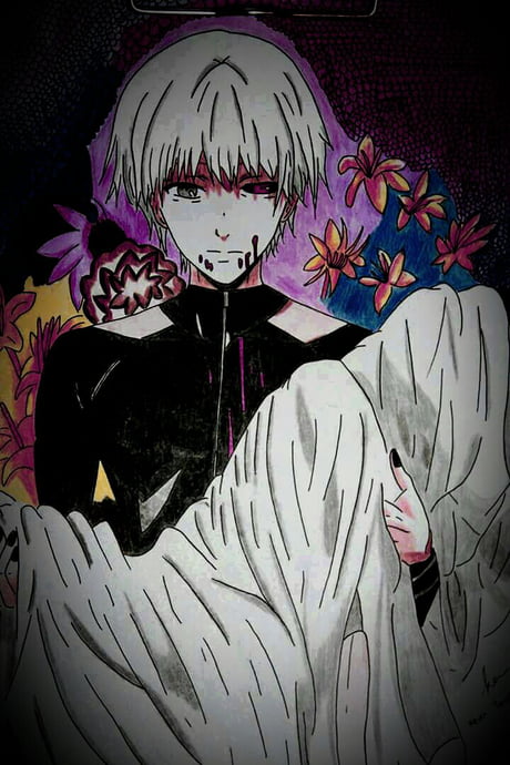 kawther on X: first time drawing kaneki_kun am so happy it turned