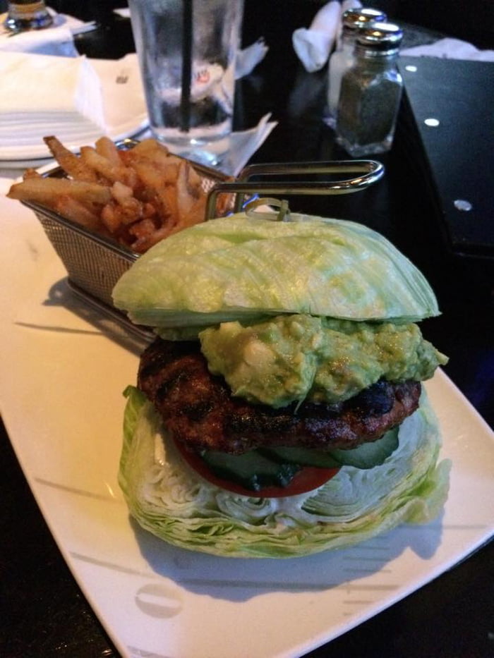 So I ordered a lettuce burger thinking it would come on two PIECES of lettuce..