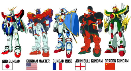 List of Gundams in each countries (G Gundam) - 9GAG
