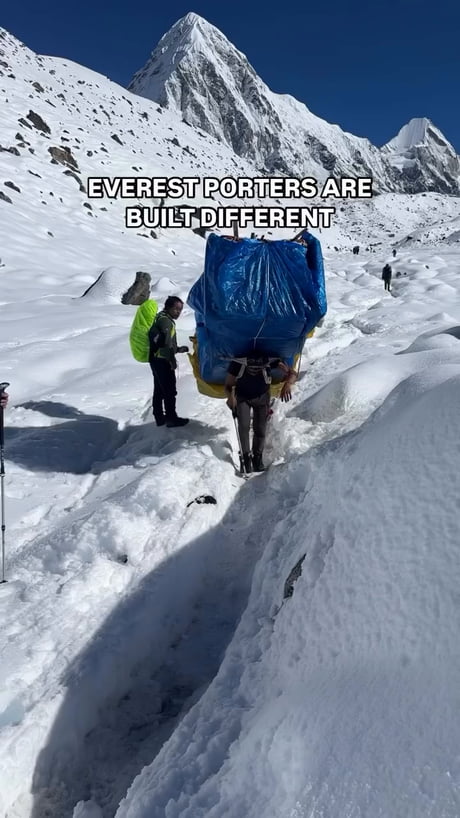 Everest porters are built different