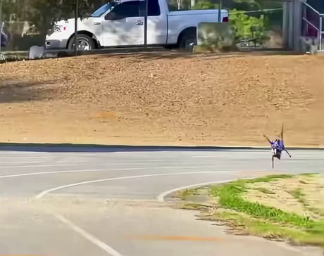 Imagine you're in a trench and you see it running towards you.
