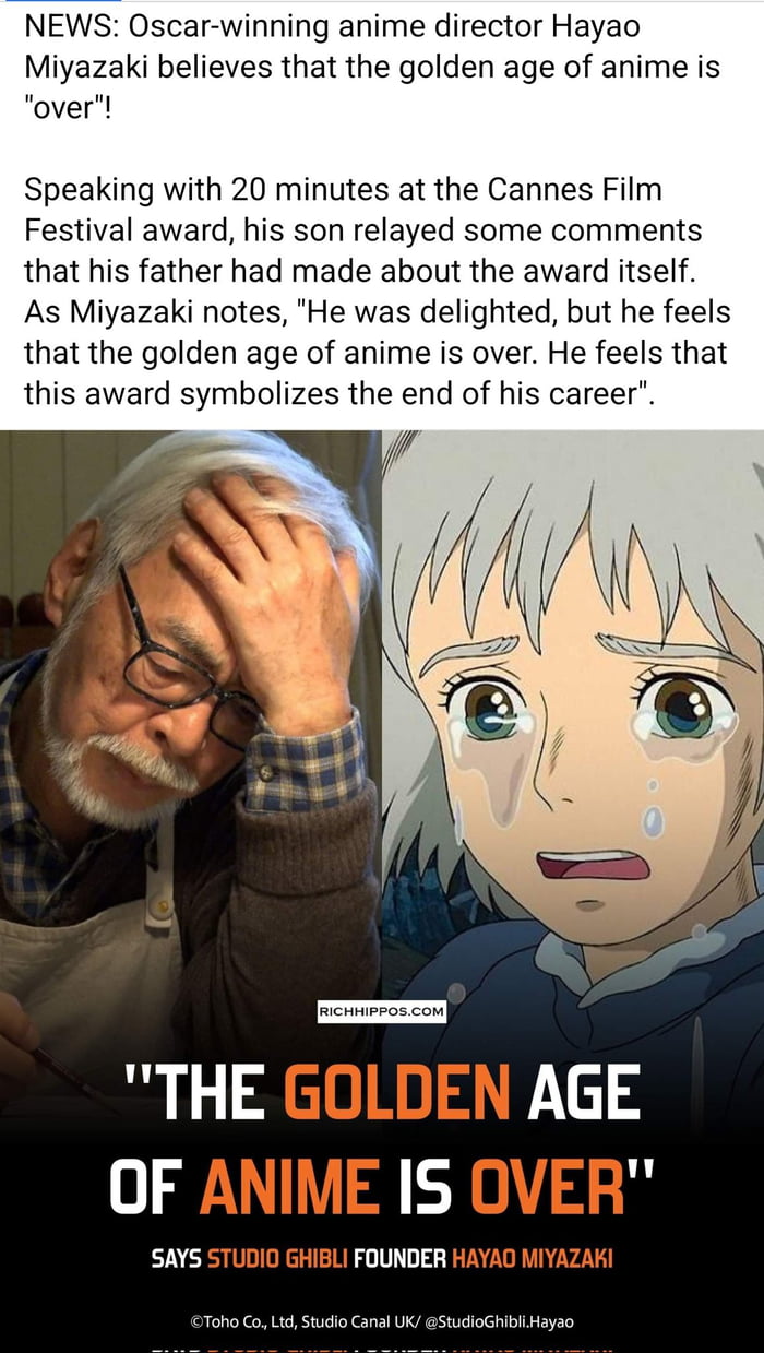 The age of golden anime is over - 9GAG