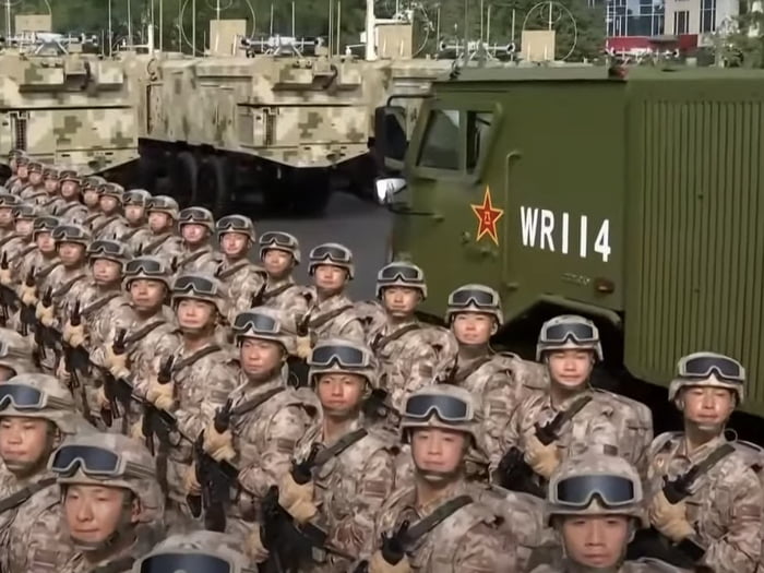 In the Chinese military parade, during the time when the supreme leader is passing through, there is a strict rule that the soldiers should keep their eyes wide open without blinking for at least 40 seconds