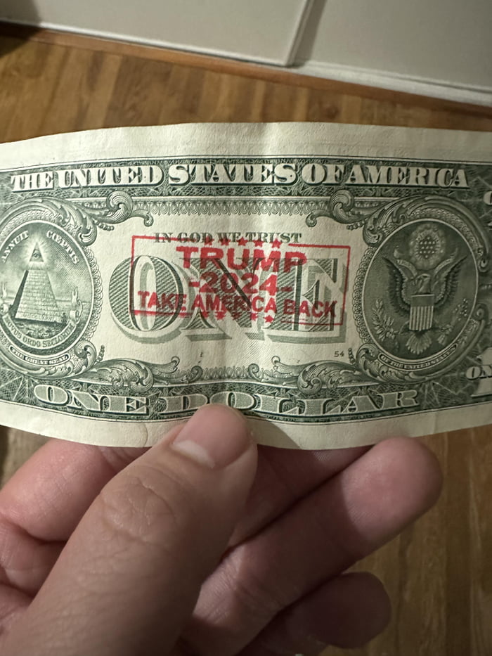 True patriots defile American currency, the ATM wouldn’t even accept it ...