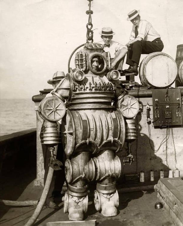 A 1907 Iron Dive Suit