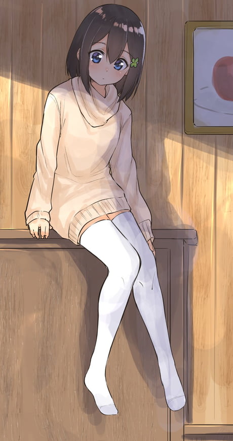 sweater thigh highs
