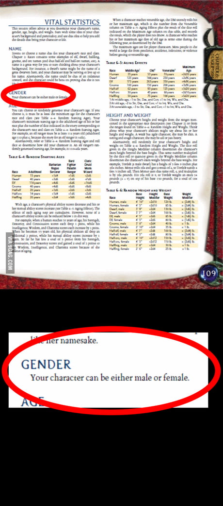Wizards Of The Coast Be Triggering Some People D D 3 5 Player S Handbook 9gag