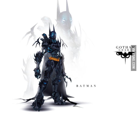 Closer look at batman robot suit - 9GAG