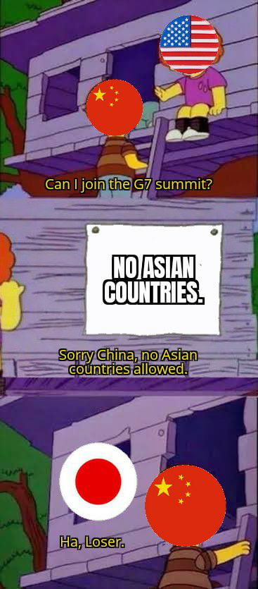 We are allowed to have "one" Asian country.