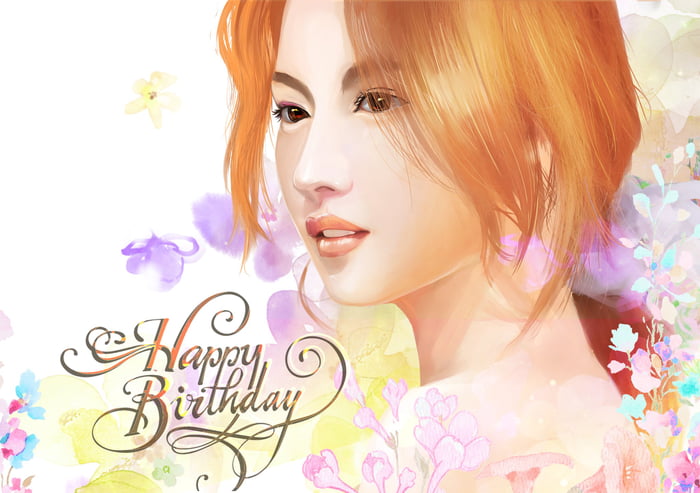 Photo : Digital Art - Happy Birthday Sana