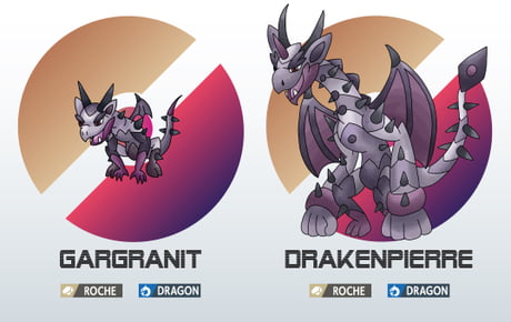 Fakemon Of The Day Gargranit The Gargoyle Pokemon For My Fangame Project Another Dragon Type Day 37 9gag