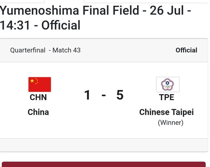 Taiwan defeated West Taiwan, what a great moment for the Taiwanese