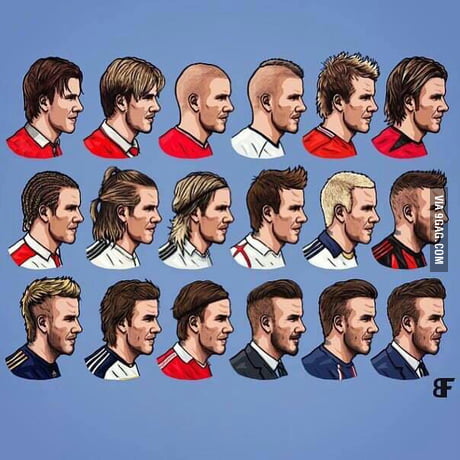 David Beckham Hairstyles Revolution Awesome 9gag