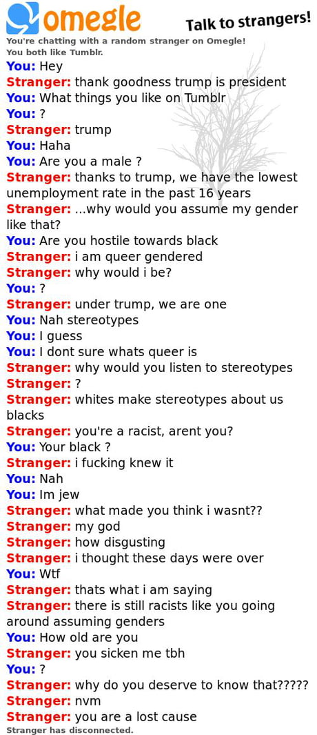 Had the most absurd conversation ever on omegle - 9GAG