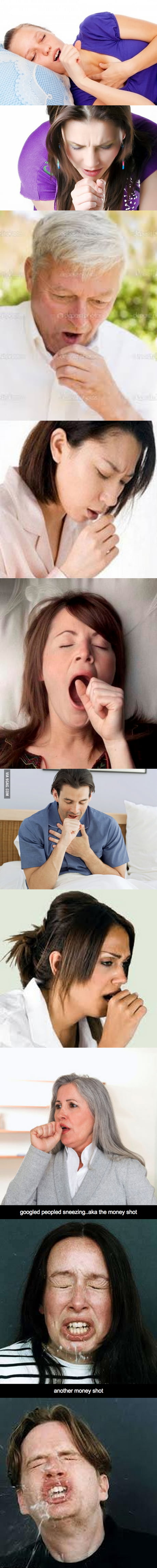 Googled people coughing, turns out it looks like people sucking an  invisible dick - 9GAG