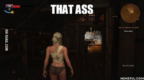 I needed to go to the sauna with Ciri.. for 10min long I forgot how to move  - 9GAG