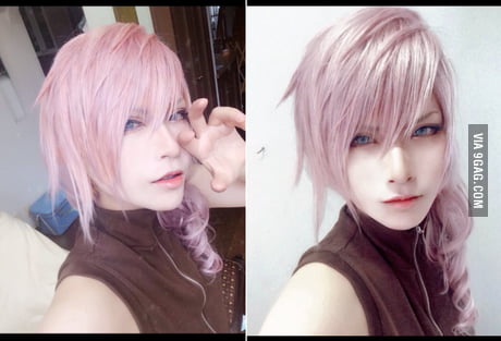 Claire ''Lightning'' Farron is real! only she's actually a he. Japanese  cosplayer, Rui on worldcosplay - 9GAG