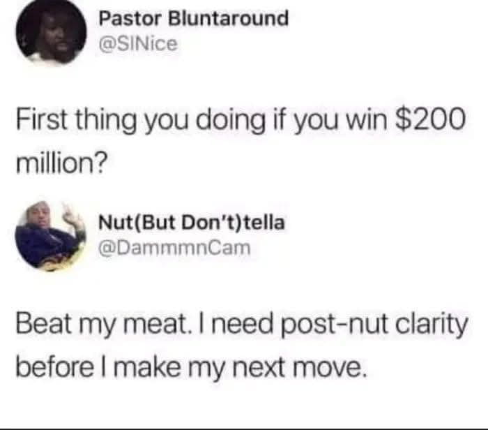 Need a clear mind