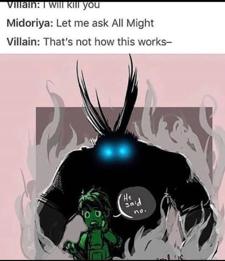 He said that  Boku no hero academia funny, Hero, Anime memes funny