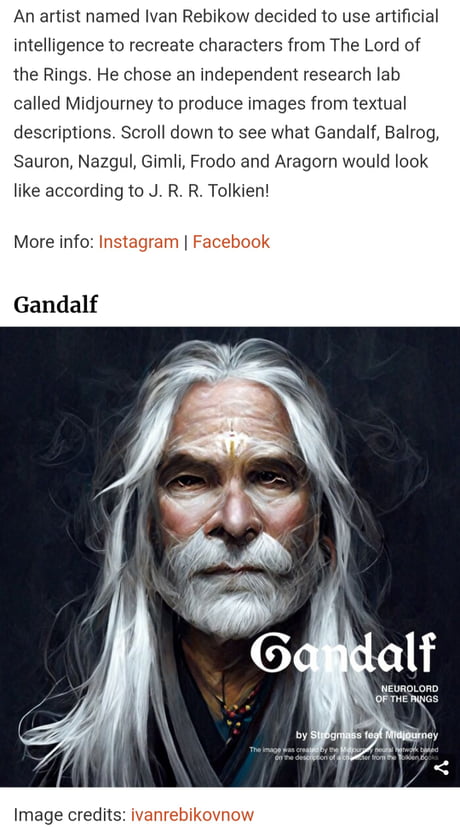 Lord of the Rings Characters  But generated by an AI 