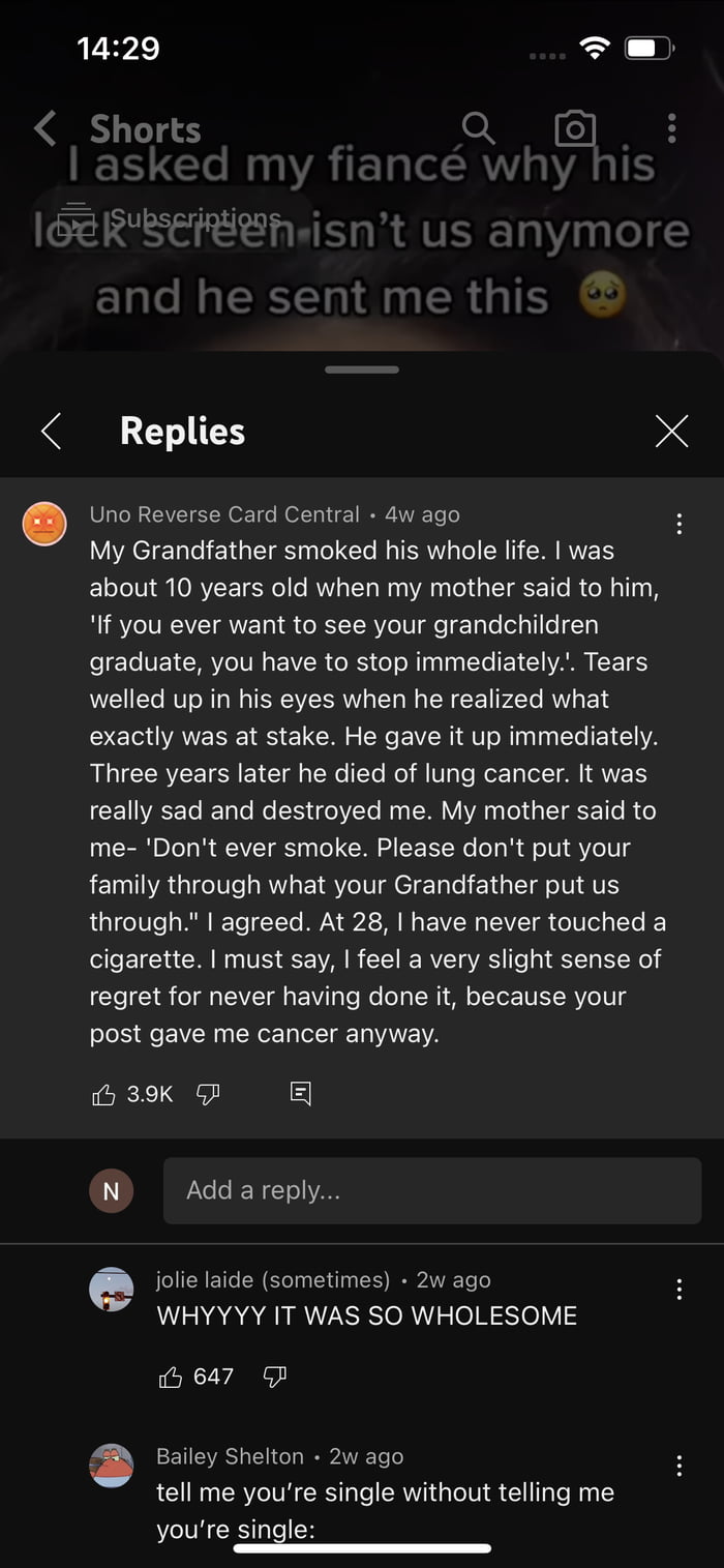 My grandfather smoked his whole life - 9GAG