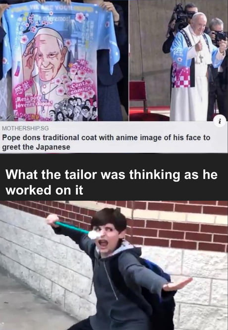 Imagine A Full Blown Pope Francis Anime 9gag