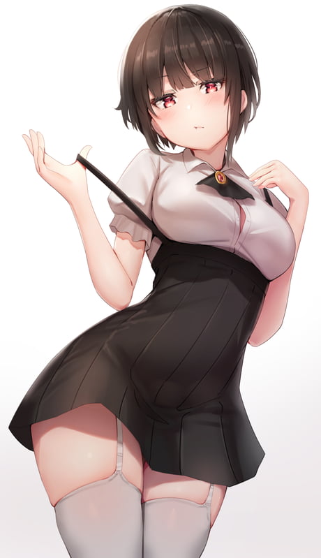 Anime Girl With Garters