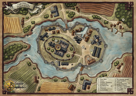 Dungeons Dragons Map Dnd Map I Redraw With My New Style After Creating The First One 6 Months  Ago. Feel Free To Use! - 9Gag