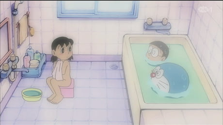 Doraemon Shizuka Bath Dorami Chan: Mini Dora SOS!! (1989) Backdrops