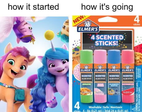 Just made this.. I couldn't find something similar regarding these new scented  glue sticks - 9GAG