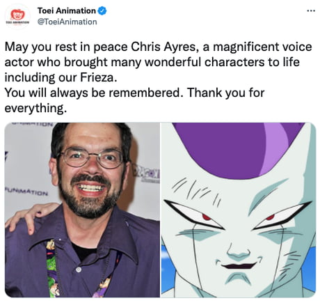 Chris Ayres, Actor Known As Frieza in 'Dragon Ball' Voice, Dies at 56